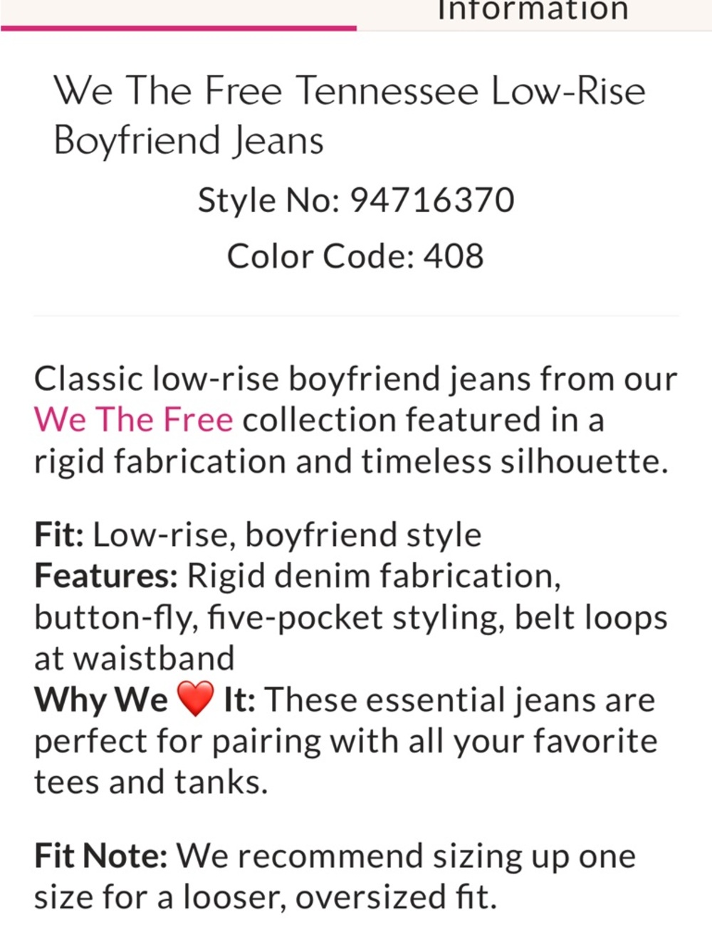 Free People Tennessee Low-Rise
Boyfriend Jeans - Picture 3 of 7